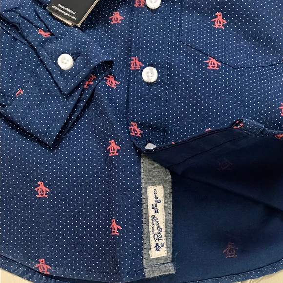 Original Penguin Plaid Buttoned Down Shirt - Picture 3 of 6